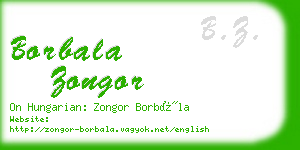 borbala zongor business card